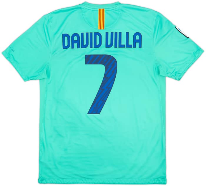 2010-11 Barcelona Away Shirt David Villa #7 - 9/10 - (L)