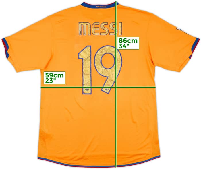 2006-08 Barcelona Away Shirt Messi #19 - 5/10 - (XL)