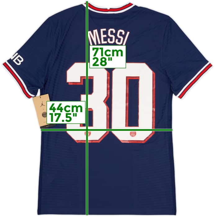 Camiseta auténtica de local del Paris Saint-Germain 2021-22 Messi #30 (S)