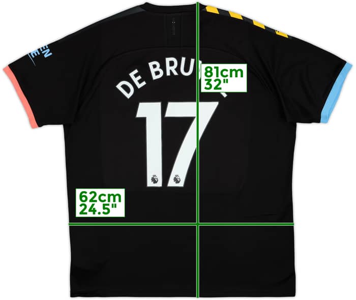 2019-20 Manchester City Away Shirt De Bruyne #17 - 10/10 - (XXL)