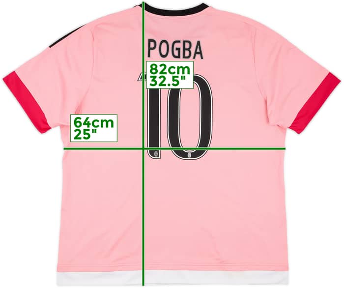 2015-16 Juventus Away Shirt Pogba #10 - 9/10 (XXL)