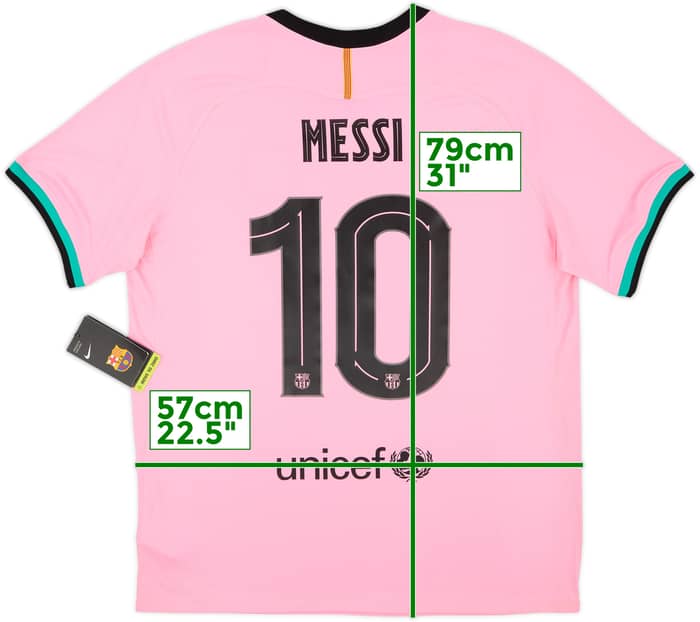 2020-21 Barcelona Third Shirt Messi #10 (XL)