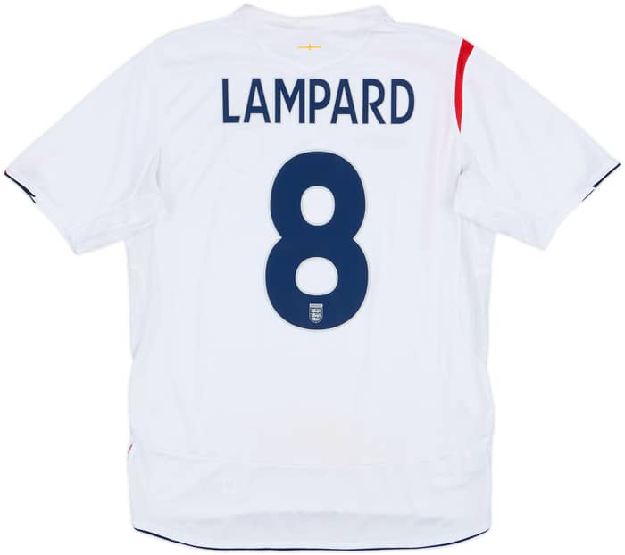 2005-07 England Home Shirt Lampard #8 - 5/10 - (L)