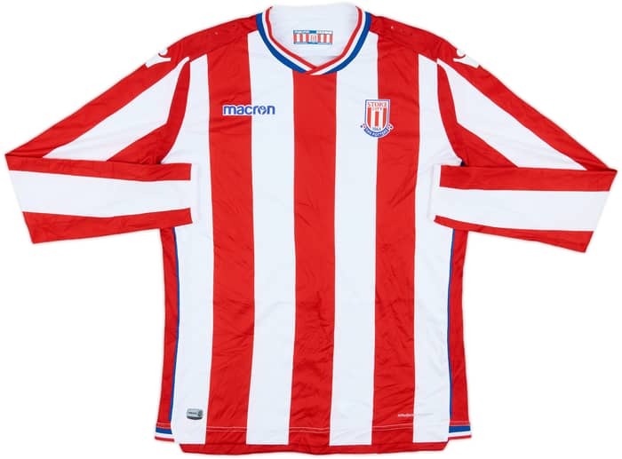 2017-18 Stoke City Home L/S Shirt Shaqiri #22 - 9/10 - (S)