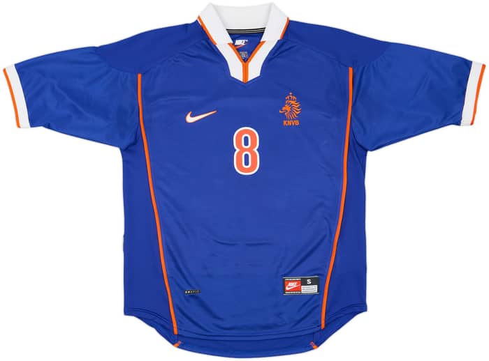 1998-00 Netherlands Away Shirt Bergkamp #8 - 8/10 - (S)