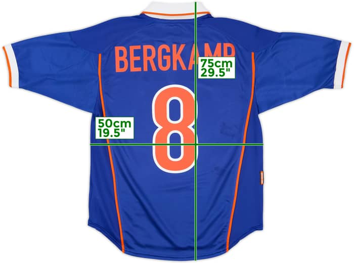 1998-00 Netherlands Away Shirt Bergkamp #8 - 8/10 - (S)