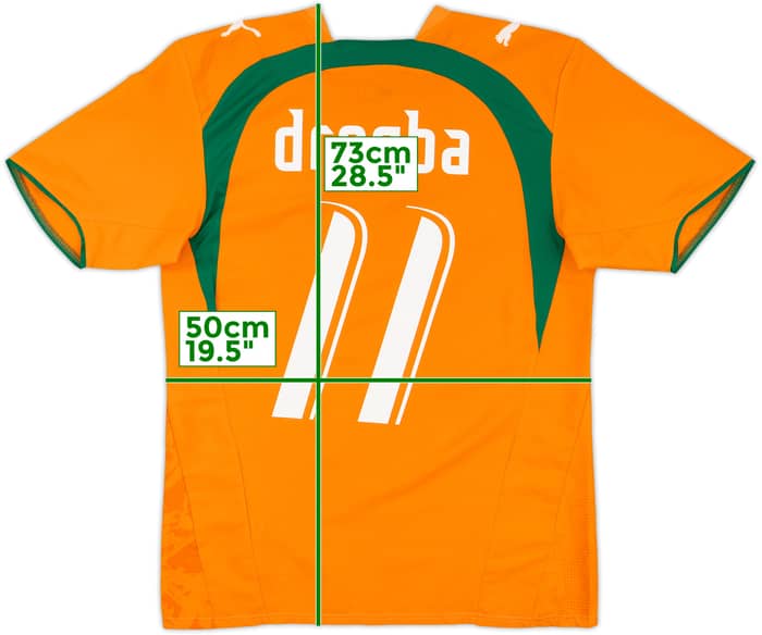2006-07 Ivory Coast Home Shirt Drogba #11 - 10/10 - (S)
