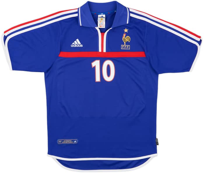 2000-02 France Home Shirt Zidane #10 - 9/10 - (S)