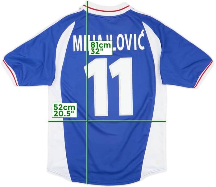 2000-01 Yugoslavia Home Shirt Mihajlovic #11 - 8/10 - (M)