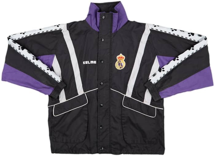 1997-98 Real Madrid Kelme Hooded Rain Jacket - 8/10 - (S)