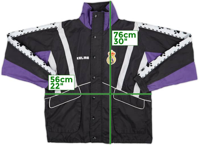 1997-98 Real Madrid Kelme Hooded Rain Jacket - 8/10 - (S)