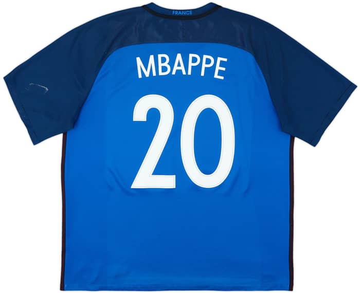 2016-17 France Home Shirt Mbappe #20 - 6/10 - (XXL)