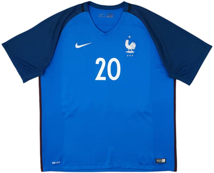 2016-17 France Home Shirt Mbappe #20 - 6/10 - (XXL)