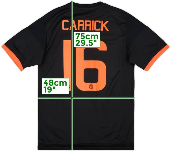 2015-16 Manchester United Third Shirt Carrick #16 - 7/10 - (M)