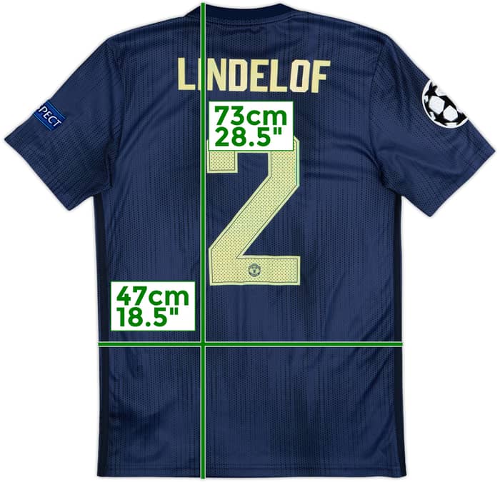 2018-19 Manchester United Third Shirt Lindelof #2 - 7/10 - (S)