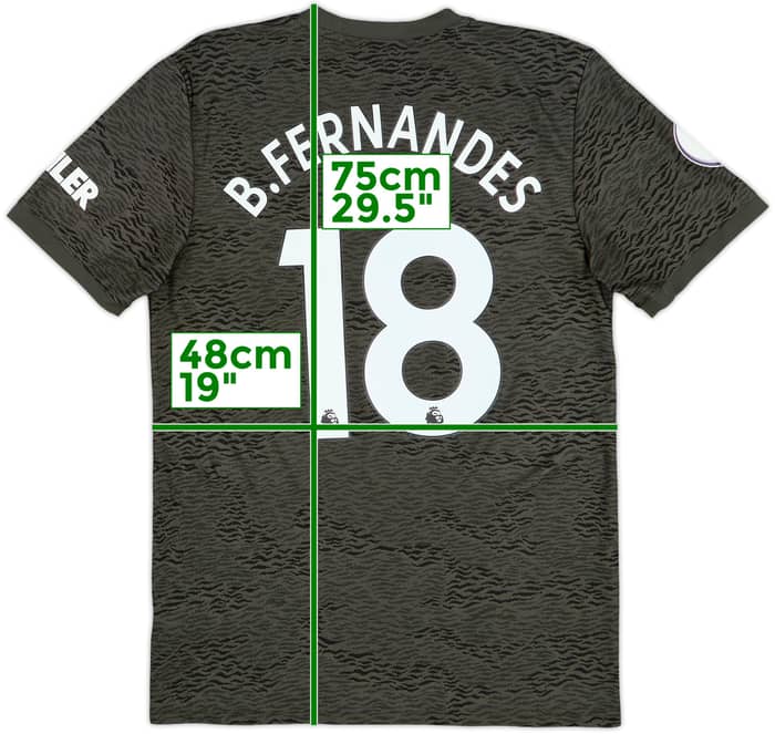 2020-21 Manchester United Away Shirt B.Fernandes #18 - 8/10 - (M)