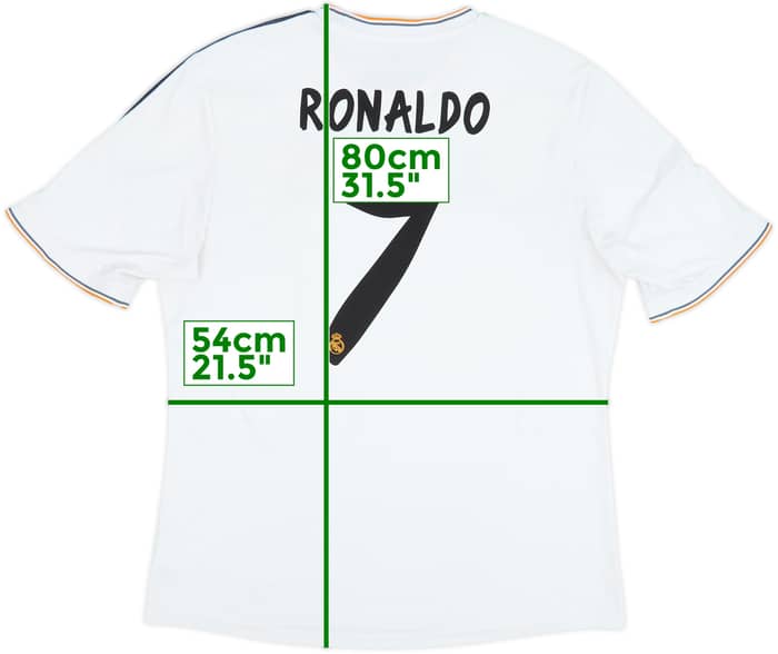 2013-14 Real Madrid Home Shirt Ronaldo #7 - 5/10 - (XL)