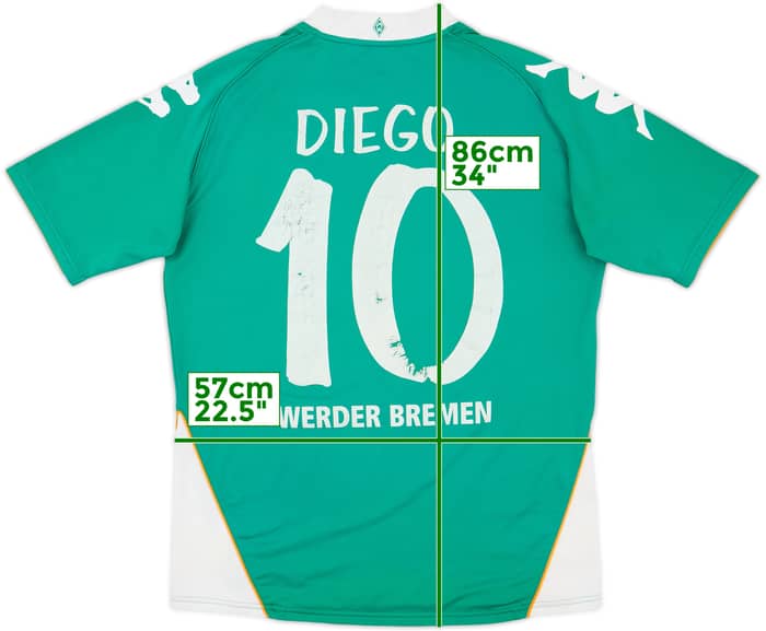 2007-08 Werder Bremen Home Shirt Diego #10 - 7/10 - (L)