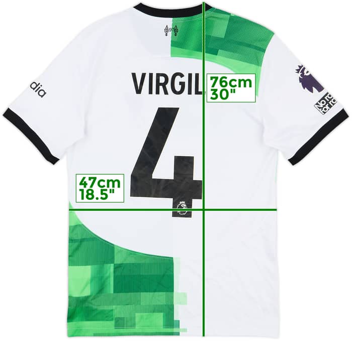 2023-24 Liverpool Away Shirt Virgil #4 - 9/10 - (S)