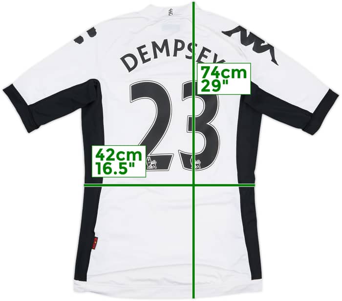 2011-12 Fulham Home Shirt Dempsey #23 - 7/10 - (S)