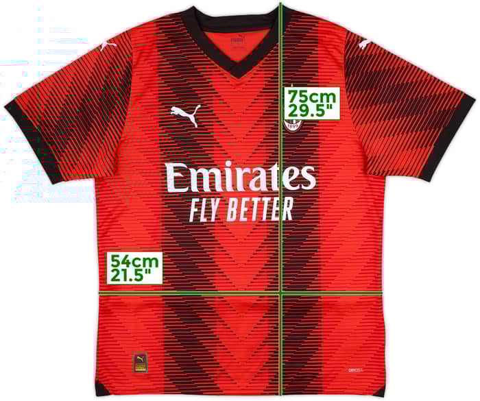 2023-24 AC Milan Home Shirt - 10/10 - (L)