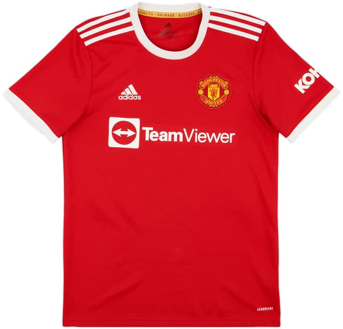 2021-22 Manchester United Home Shirt B.Fernandes #18 - 7/10 - (M)