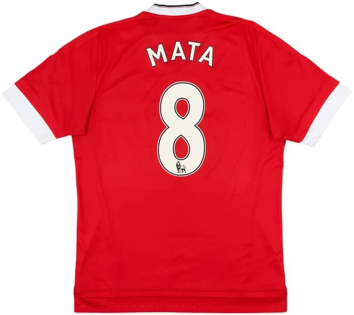 2015-16 Manchester United Home Shirt Mata #8 - 8/10 - (M)