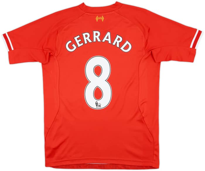 2013-14 Liverpool Home Shirt Gerrard #8 - 7/10 - (S)
