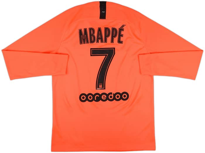 2019-20 Paris Saint-Germain Away L/S Shirt Mbappe #7 - 10/10 - (M)