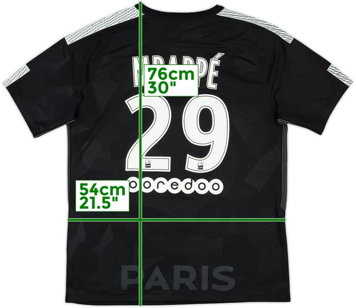 2017-18 Paris Saint-Germain Third Shirt Mbappe #29 - 7/10 - (L)