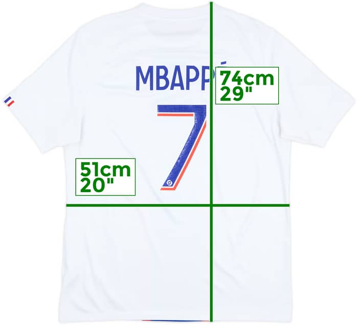 2022-23 Paris Saint-Germain Third Shirt Mbappe #7 - 8/10 - (L)