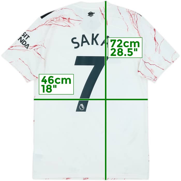 2020-21 Arsenal Away Shirt Saka #7 - 6/10 - (S)