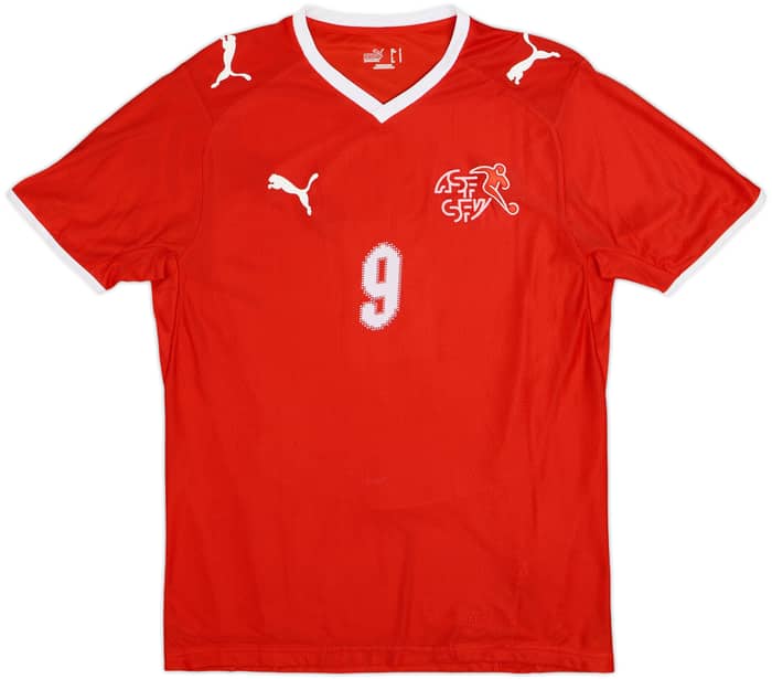 2008-10 Switzerland Home Shirt Frei #9 - 8/10 - (S)
