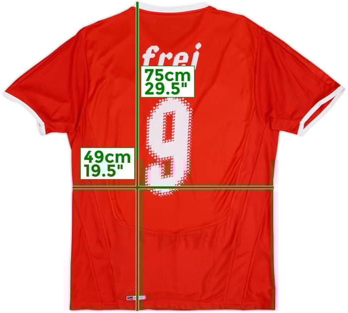 2008-10 Switzerland Home Shirt Frei #9 - 8/10 - (S)