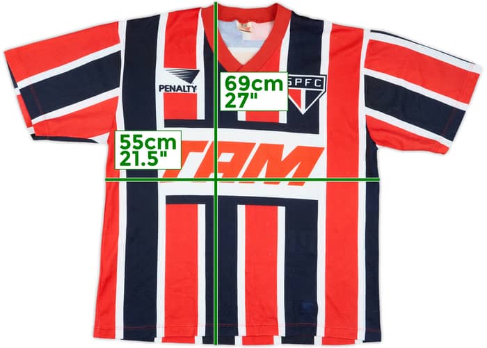 1993-94 Sao Paulo Away Shirt #10 - 8/10 - (L)