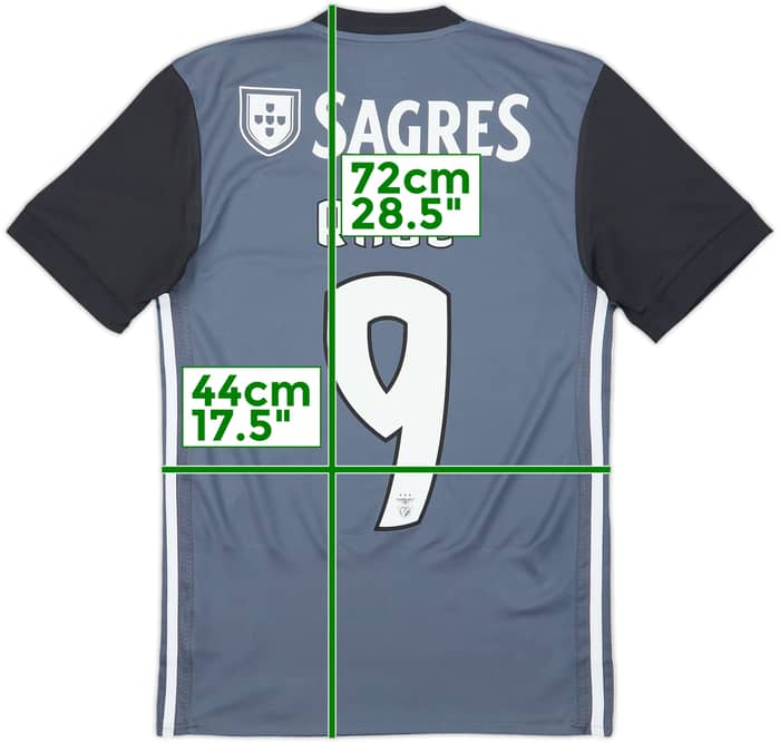 2017-18 Benfica Away Shirt Raul #9 - 10/10 - (XS)