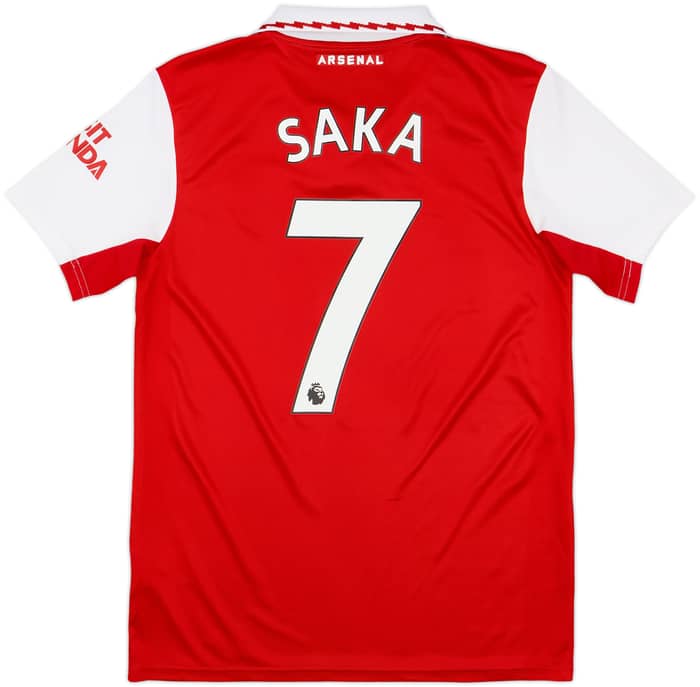 2022-23 Arsenal Home Shirt Saka #7 - 9/10 - (S)
