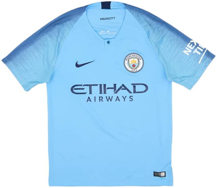 2018-19 Manchester City Home Shirt De Bruyne #17 - 9/10 - (S)