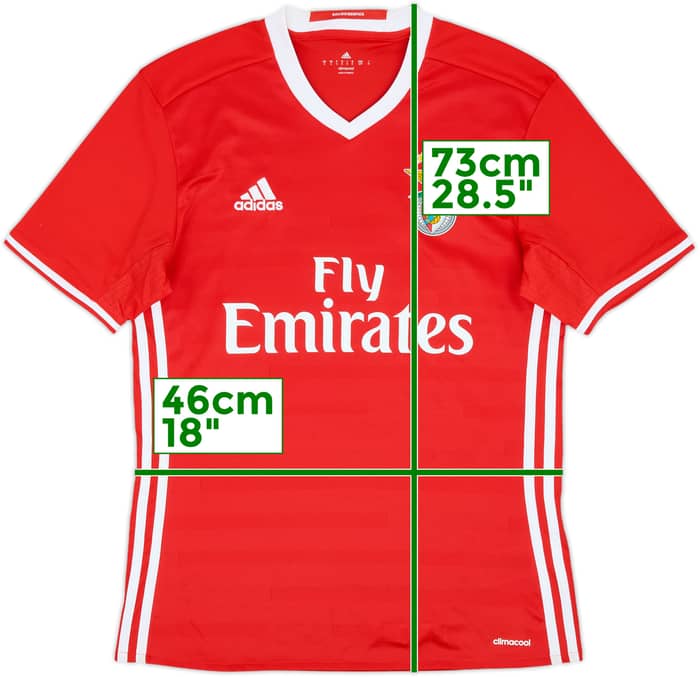 2016-17 Benfica Home Shirt - 8/10 - (S)
