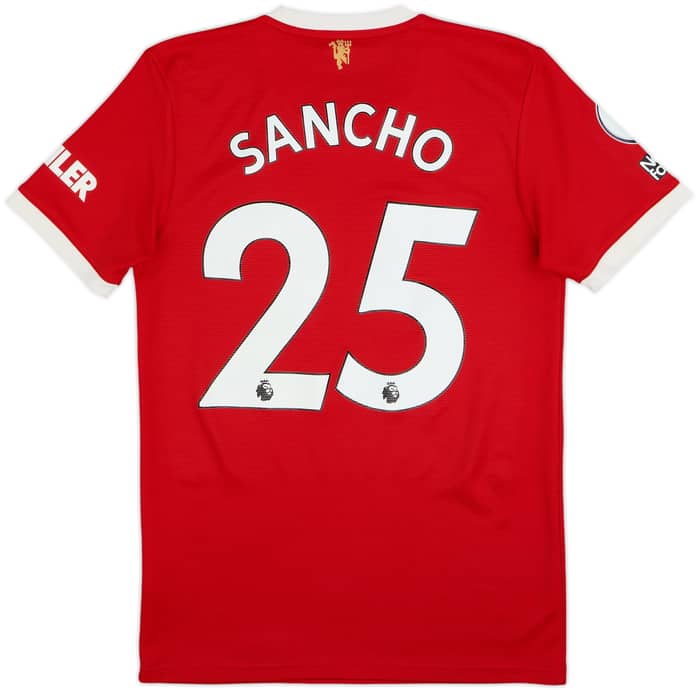 2021-22 Manchester United Home Shirt Sancho #25 - 10/10 - (S)