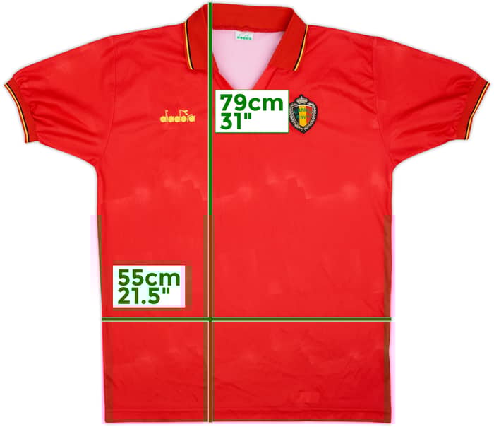 1992-94 Belgium Home Shirt - 9/10 - (L)
