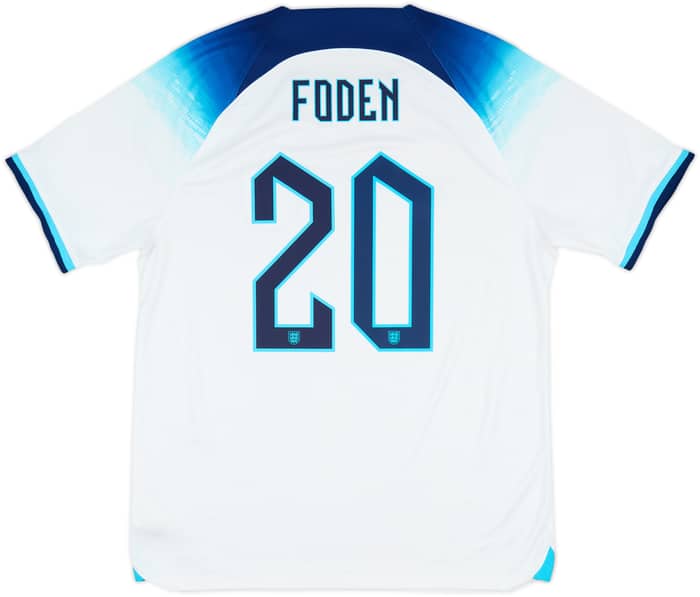 2022-23 England Home Shirt Foden #20 - 8/10 - (L)