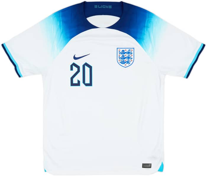 2022-23 England Home Shirt Foden #20 - 8/10 - (L)