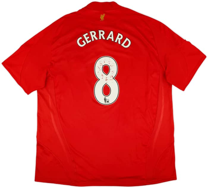 2008-10 Liverpool Home Shirt Gerrard #8 - 5/10 - (XXL)
