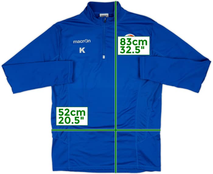 2018-20 Andorra Macron 1/4 Zip Training Top K - 8/10 - (XL)