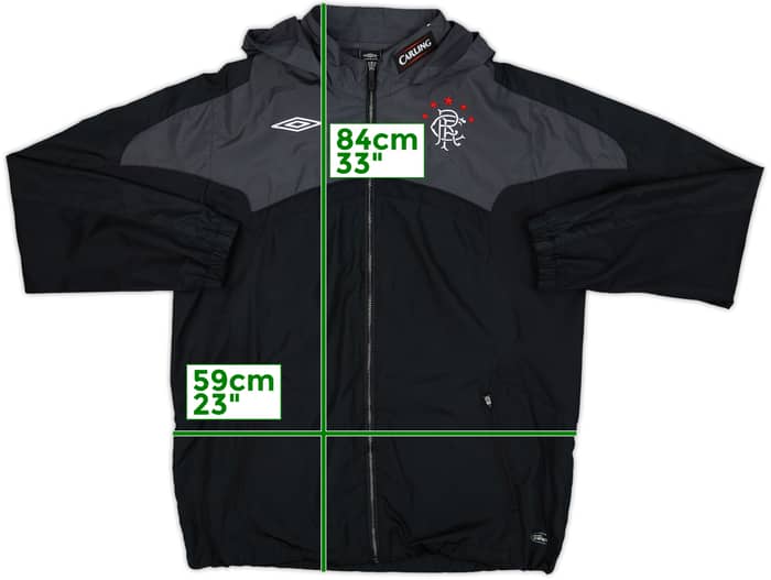 2007-08 Rangers Umbro Hooded Rain Jacket - 7/10 - (L)
