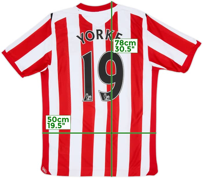 2008-09 Sunderland Home Shirt Yorke #19 - 6/10 - (L)