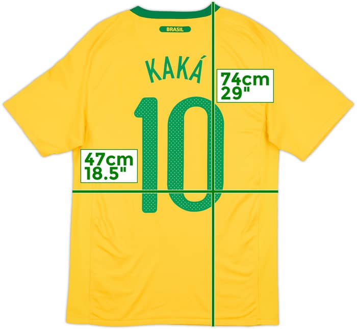 2010-11 Brazil Home Shirt Kaka #10 - 8/10 - (S)