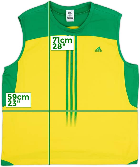 2006 Brazil adidas World Cup Training Vest - 10/10 - (XL)