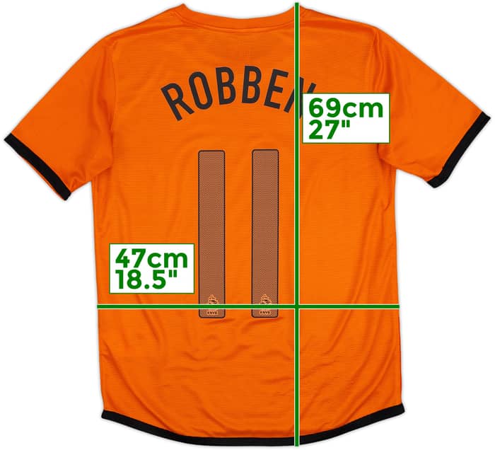 2012-13 Netherlands Home Shirt Robben #11 - 8/10 - (XL.Boys)